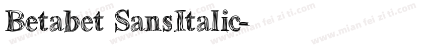 Betabet SansItalic字体转换